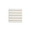 Frenchie Striped Petite Napkins, Gold Metallic