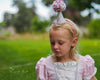 Blush Stripe Party Hat | Kids Party Hat | Girls Party Hat| Pom Pom Party Hat