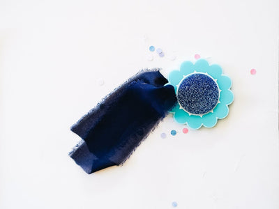 Blue Flower Acrylic Gift Tag | Sunflower Acrylic Tag | Mothers Day