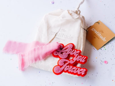 Love You Forever Acrylic Gift Tag | Custom Gift Tag | Kids Gift Basket